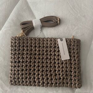 Anthropologie Melie Bianco Woven Crossbody Bag